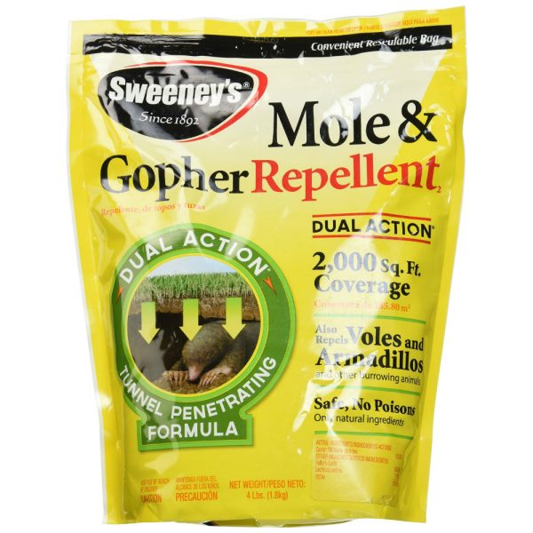 Sweeney’s® S7001-1 Mole & Gopher Granular Repellent, 2000 Sq Ft Coverage, 4 Lbs Cheap