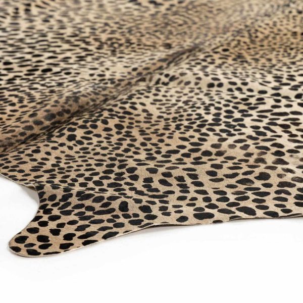 Four Hands Leopard Printed Hide Rug - 5 x7  Brown & Black Online - Image 4