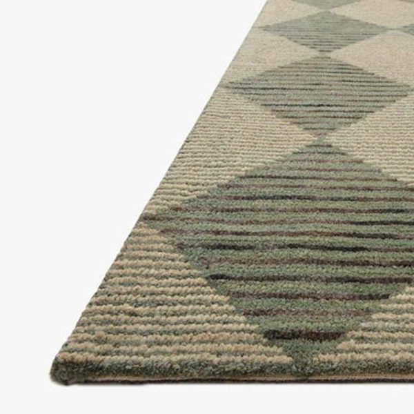 Loloi Francis FRA-01 Spa Green Wool Rug Sale - Image 4