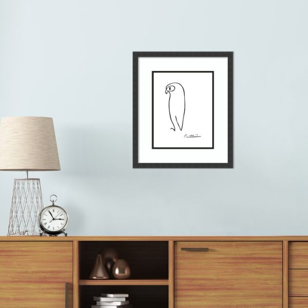 Owl by Pablo Picasso - Picture Frame Print, 22  H x 19  W Cheap - Image 3