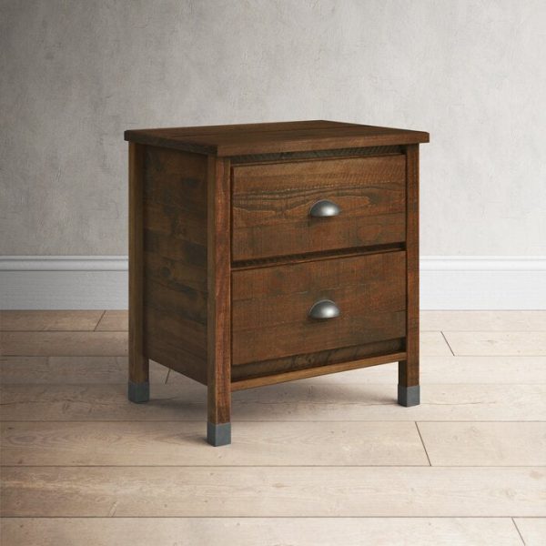 Clove Solid Wood Nightstand Online now - Image 3