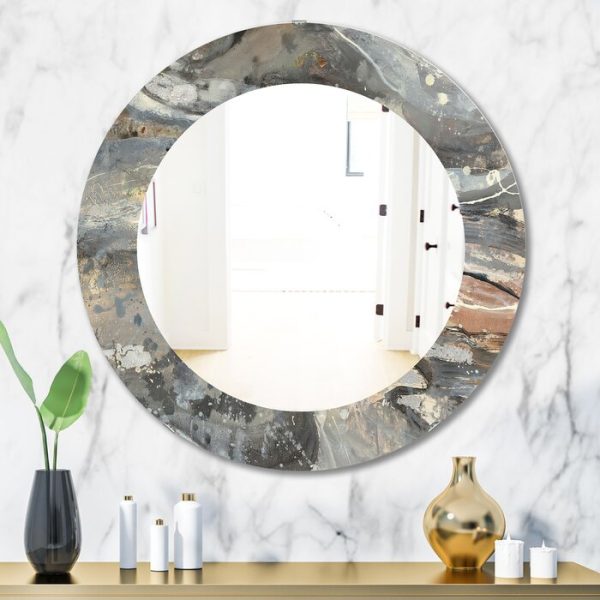 31.5  H x 31.5  W Fire And Ice Minerals VI Wall Mirror For Cheap
