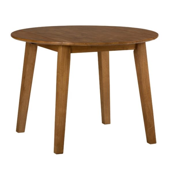 30 H Chaffin Drop Leaf Acacia Solid Wood Dining Table Cheap - Image 4