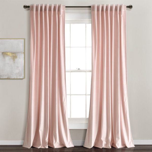 54 W x 84 L Belknap Velvet Room Darkening Curtain Pair (Set of 2) Cheap