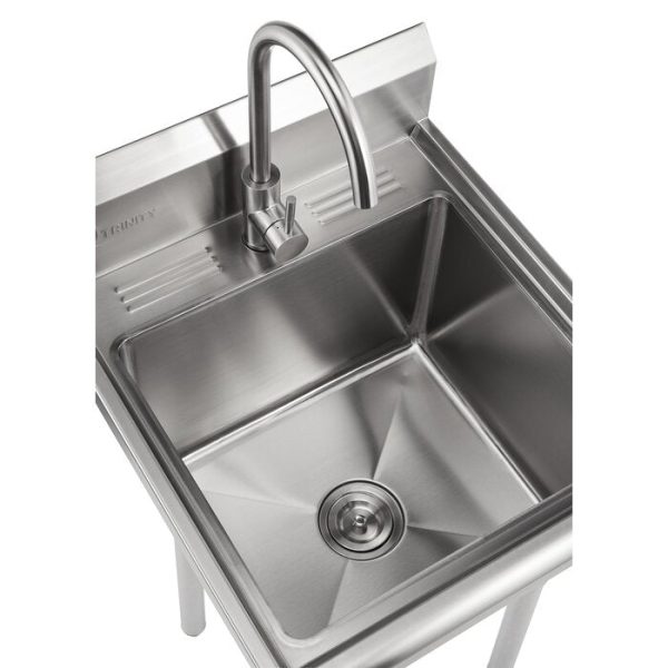 21.5  L x 24  W Free standing Laundry sink with Faucet Online Sale - Image 2