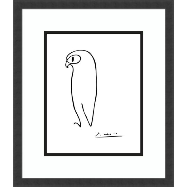 Owl by Pablo Picasso - Picture Frame Print, 22  H x 19  W Cheap