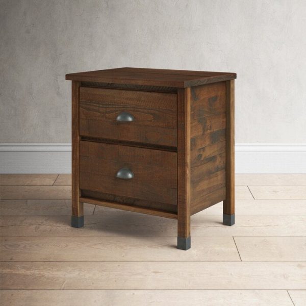 Clove Solid Wood Nightstand Online now - Image 4