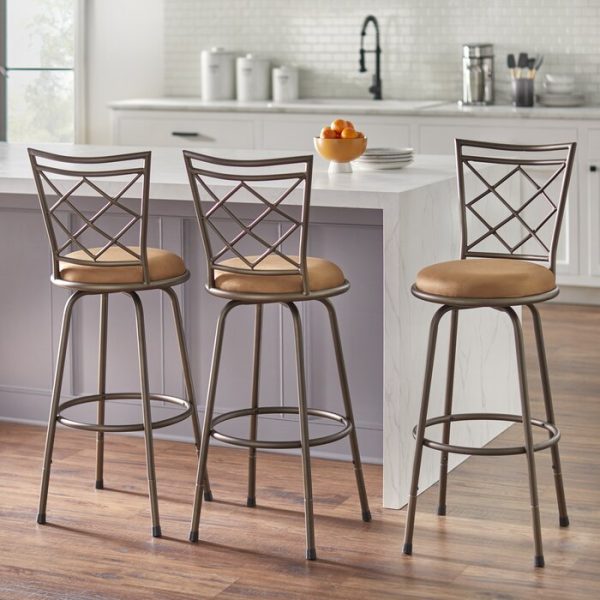 Lamoille Swivel Adjustable Height Stool (Set of 3) For Cheap