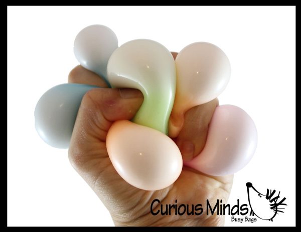 Small Glow in the Dark Doh Filled 1.5  Stress Ball - Ceiling Sticky Glob Balls - Squishy Gooey Shape-able Squish Sensory Squeeze Balls Online - Image 3